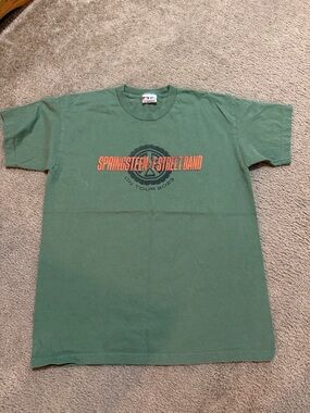 Bayside Heavyweight Olive Green Graphic Tee